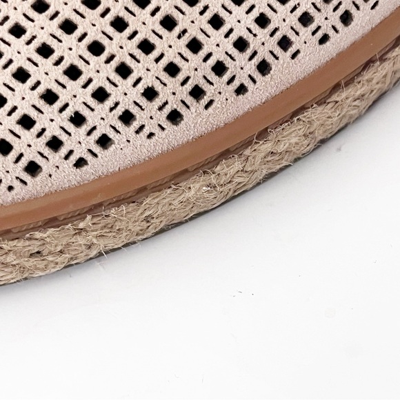 COLE HAAN Beige Perforated Suede Lace Up Espadrilles Shoes Women’s Size 10.5B - Picture 6 of 12